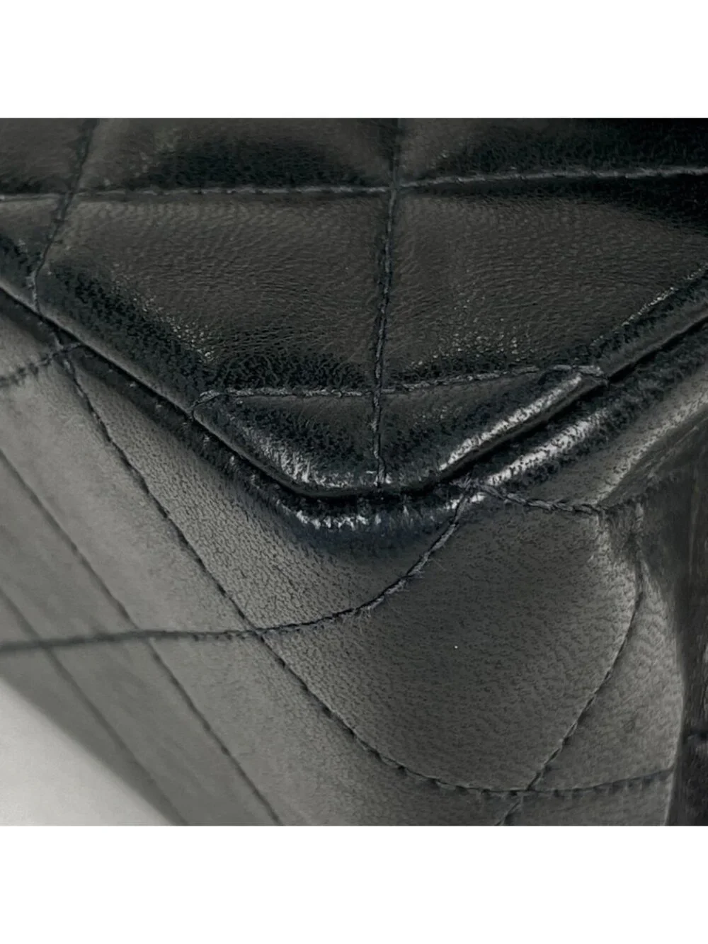 Chanel Quilted Double Flap Chain Shoulder Bag CC Logo Leather